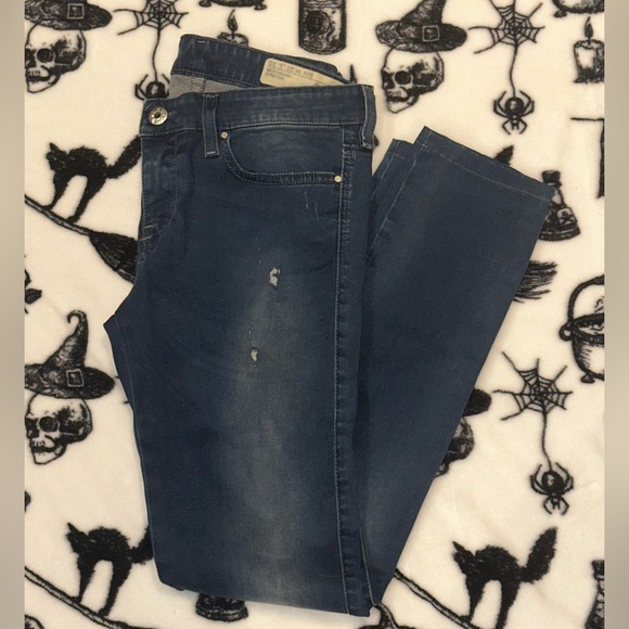 DIESEL women's super slim skinny low waist jeans size W27 L32 - Picture 3 of 7